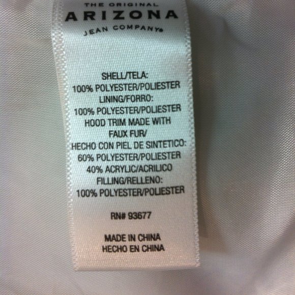 🦚🦚🦚 ARIZONA WOMENS HOODED VEST SIZE XL 🦚🦚🦚 - Picture 6 of 6